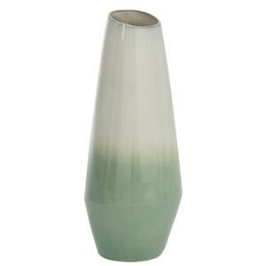 Vază din ceramică J-Line Botanic, înălțime 50 cm, verde-alb