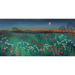 Jo Grundy - Twilight Meadow Tablou Canvas, (100 x 50 cm)