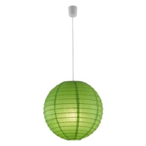 Lampa pendant din hartie, rotunda, verde, Trio Rotunda, Verde, 400 mm