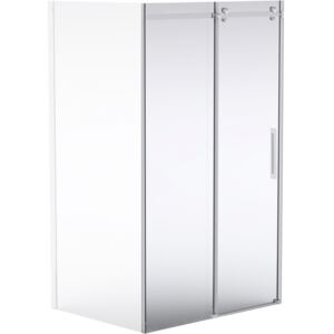 Cabina dus dreptunghiulara 100x90 cm, cu perete fix si usa culisanta, Hiacynt, Deante 1000x900x2000 mm