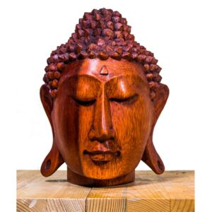 Statuetă Serenity Buddha Wooden Head, L