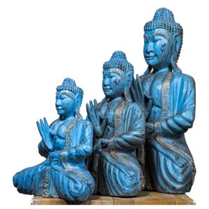 Statuetă Bundle Teaching Buddha Turquoise