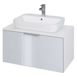 Mobilier baie Stillo, pentru lavoar, cu un sertar, alb, asamblat, 80x45x42 cm