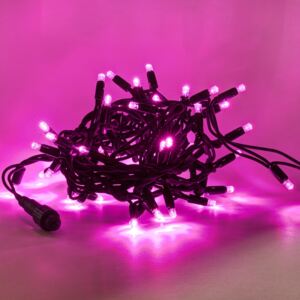 DecoLED LED șirag luminos - 5 m, roz, 50 diode