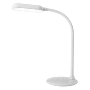 Lampa birou alba din plastic si policarbonat LED Matthew White Unimasa