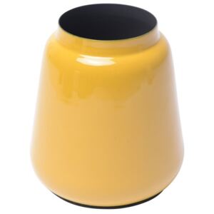 Vaza galbena din metal 14 cm Fynn Yellow Zago