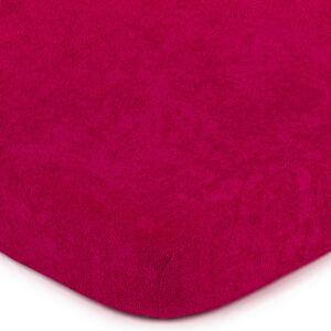Cearșaf de pat 4Home frotir, roz, 160 x 200 cm, 160 x 200 cm
