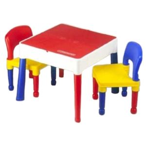 Masuta Tega Baby cu 2 scaunele Multicolor