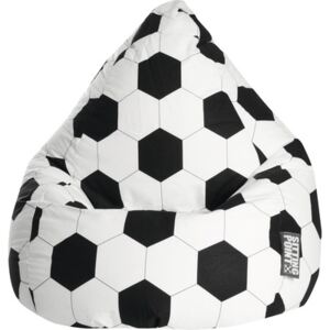 Fotoliu sac beanbag XL imprimeu minge de fotbal