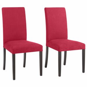 Set 2 scaune Roko rosii stofa 46,5/57/96 cm