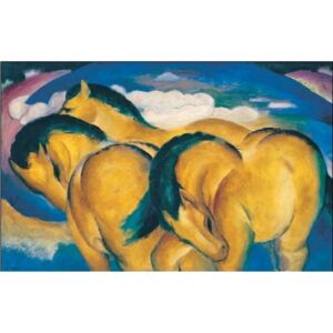 The Little Yellow Horses Reproducere, Franz Marc, (30 x 24 cm)