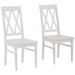 Set 2 scaune Jesper albe 44,5/56,5/99,5 cm