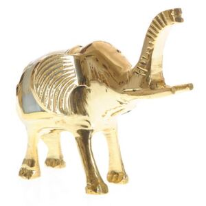 Statueta M elefant auriu