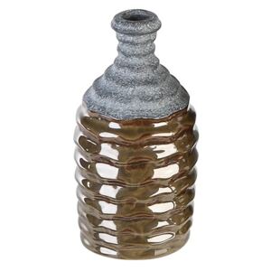 Vaza Mombasa, maro gri, ceramica, 15 cm
