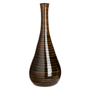 Vaza Tigre, ceramica, maro, 14x14x35 cm