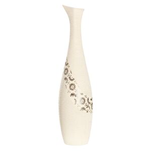 Vaza Soffione, ceramica, bej, 10x10x40,5 cm