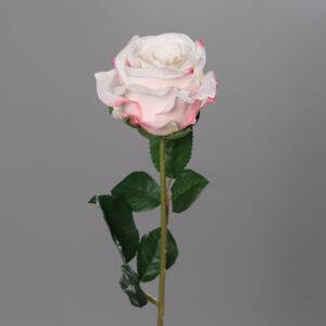 Trandafiri artificiali alb-roz - 56 cm