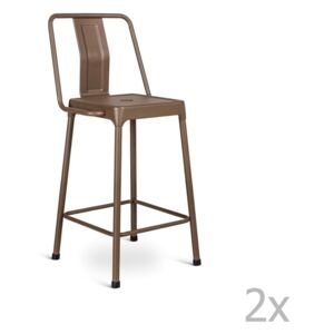 Set 2 scaune bar Design Twist Magoye, maro