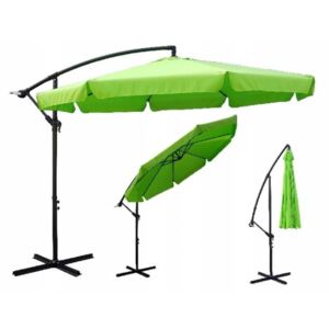 Umbrelă verde deschis pliabilă de grădină 350cm
