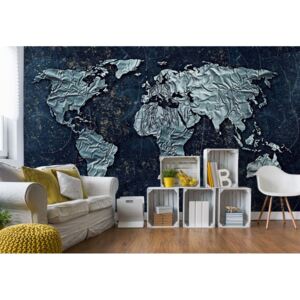 GLIX Fototapet - Modern 3D World Map Papírová tapeta - 368x280 cm