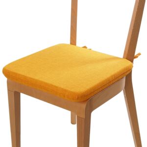 Pernă de şezut cu husă lavabilă, galbenă