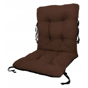 Perna sezut/spatar pentru scaun de gradina sau balansoar, 50x50x55 cm, culoare maro