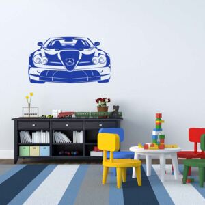 GLIX Mercedes-Benz SLK - autocolant de perete Royal albastru 80 x 45 cm