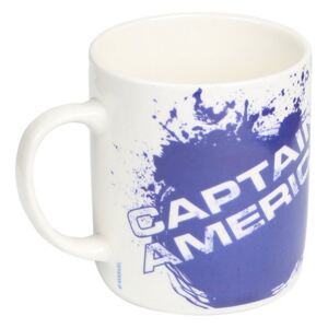 Cana Avengers Captain America, colectie Avengers, 460 ml, portelan, albastru, alb