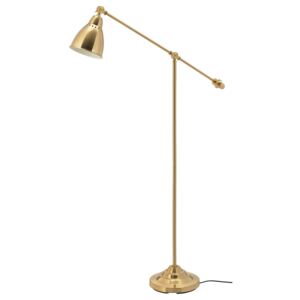 Lampadar pentru citit, auriu, metal - 146cm