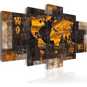 Bimago Tablou - Golden Paths 100x50 cm