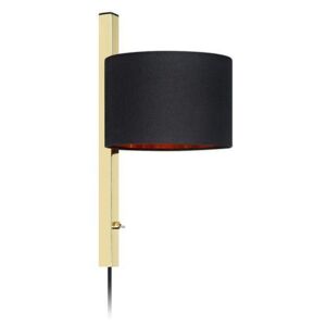 Lampa de perete Pullman Wall 1L Brass/Black | MARKSLÖJD