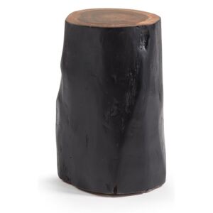 Taburet negru din lemn 47 cm Homey La Forma
