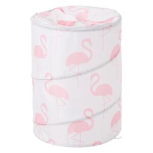 Cos rufe pliabil din poliester 69 L Flamingo White Pink Unimasa
