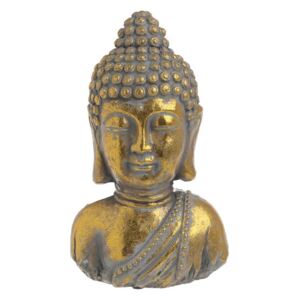 Lewys Statueta Buddha, Ciment, Auriu