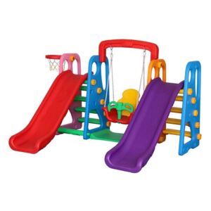 Million Baby - Centru de joaca 4 in 1 Happy Slide, Multicolor