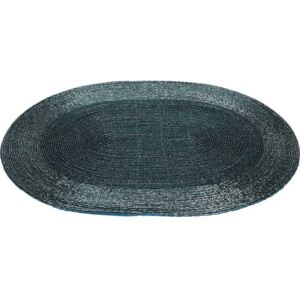 PLACEMAT SHINE OVAL, 39CM, CULOARE VERDE INCHIS