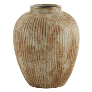 Embo Round Vaza, Ceramica, Crem