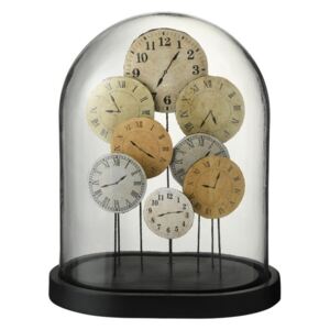 Bell Clock Decoratiune dom mare, Sticla, Maro