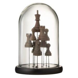 Bell Chess Decoratiune dom mic, Sticla, Maro