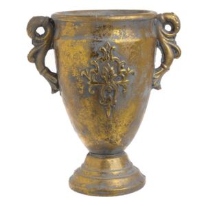 Amphora Vas decorativ, Ciment, Auriu