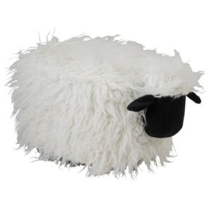 Sheep Taburet, Textil, Alb