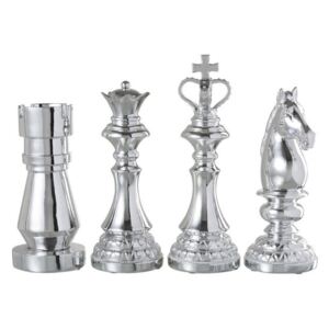 Carol Set 4 Chess, Polirasina, Argintiu