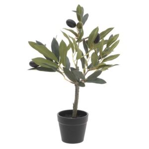 Olives Maslin artificial ghiveci mic, Plastic, Verde