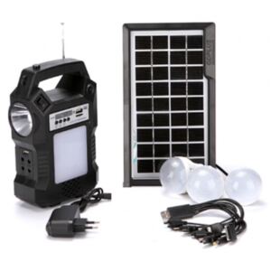 Kit solar GD8161 multifunctional, 3 becuri - GD Plus
