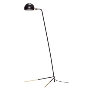 Lampadar negru/auriu din metal 150 cm Eros Hubsch