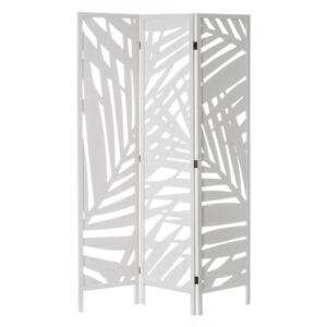 Separator camera alb din lemn si MDF 170 cm Paulonia Leaves White Pickling Unimasa
