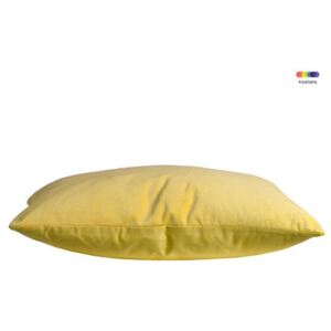 Perna decorativa patrata galbena din bumbac 55x55 cm Venua Yellow Pols Potten