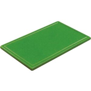 Fund pentru tăiere, din plastic 40x30x1 cm, cu caneluri, verde