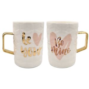 Set 2 Cani din Ceramica BE YOUR BE MINE
