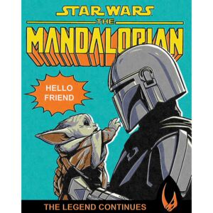 Tablou Canvas Star Wars: The Mandalorian - Hello Friend, (40 x 50 cm)